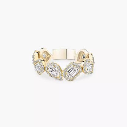 [Rosla]Diamond Wedding Ring My Twin