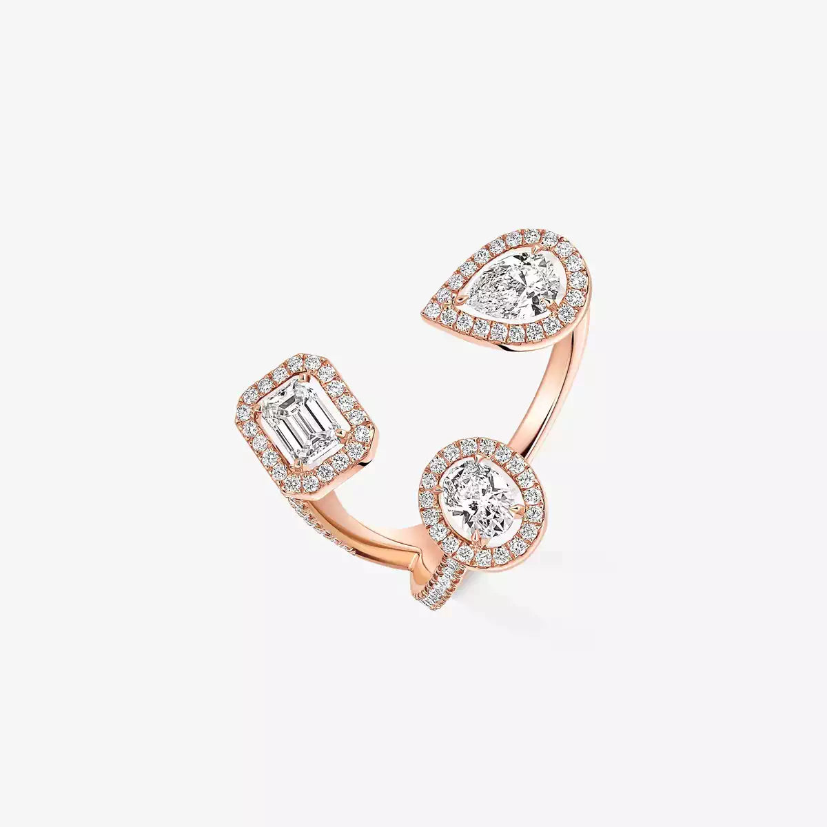 [[Rosla] Diamond Ring 0,25ct My Twin Trilogy