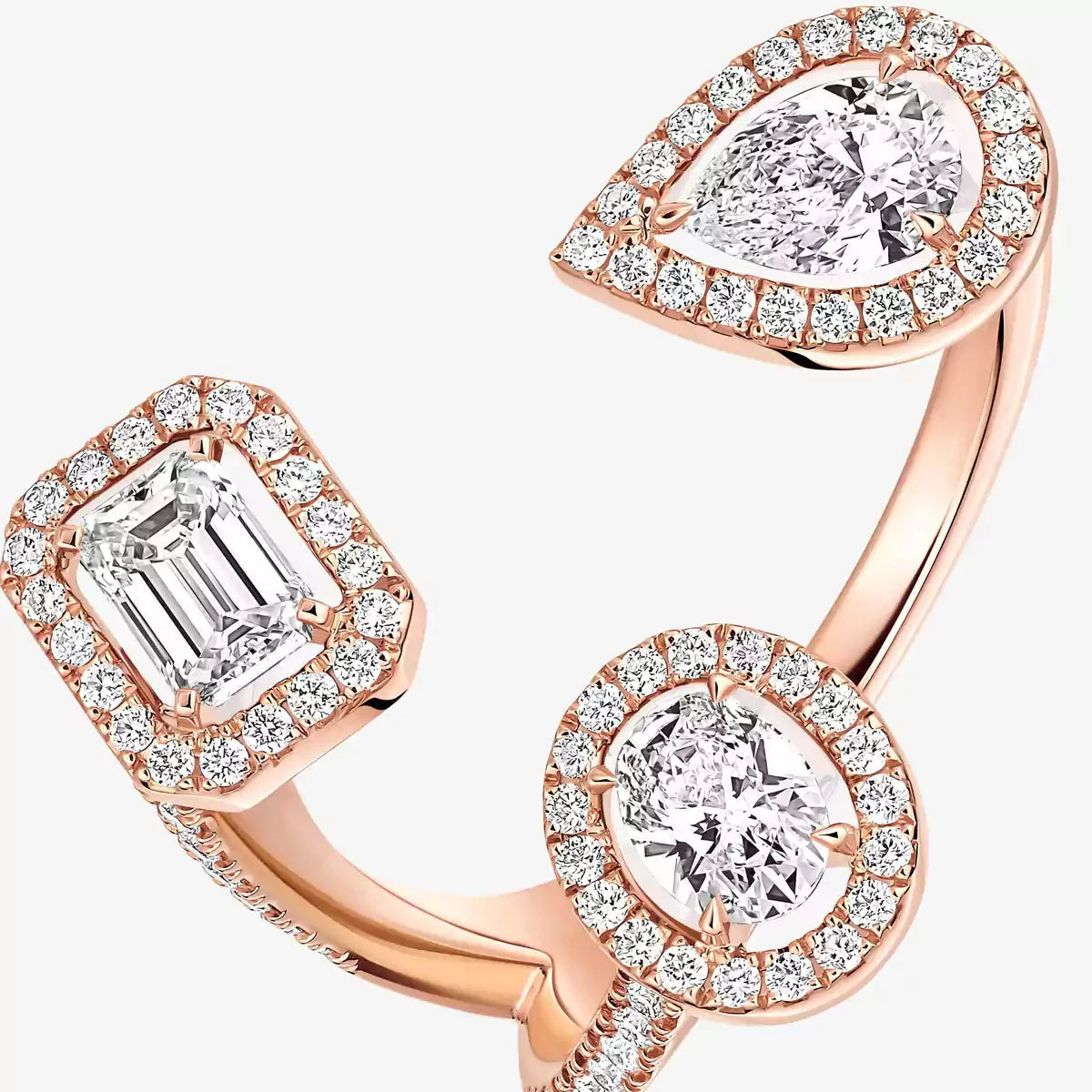 [[Rosla] Diamond Ring 0,25ct My Twin Trilogy