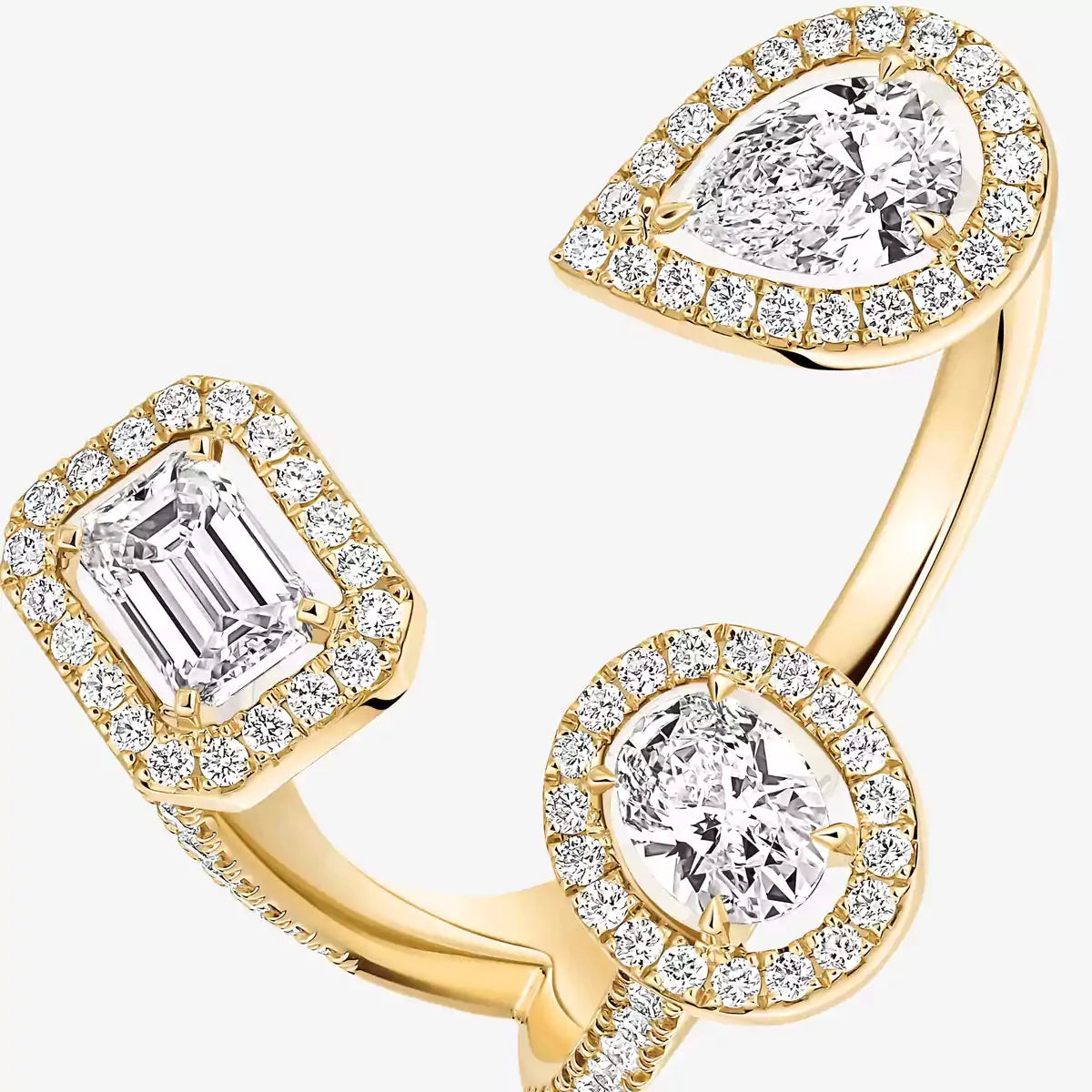 [[Rosla] Diamond Ring 0,25ct My Twin Trilogy