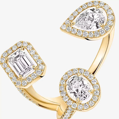 [[Rosla] Diamond Ring 0,25ct My Twin Trilogy