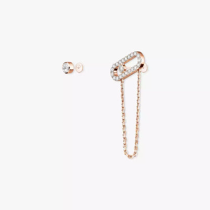 [Rosla]Move Uno Diamond Earrings