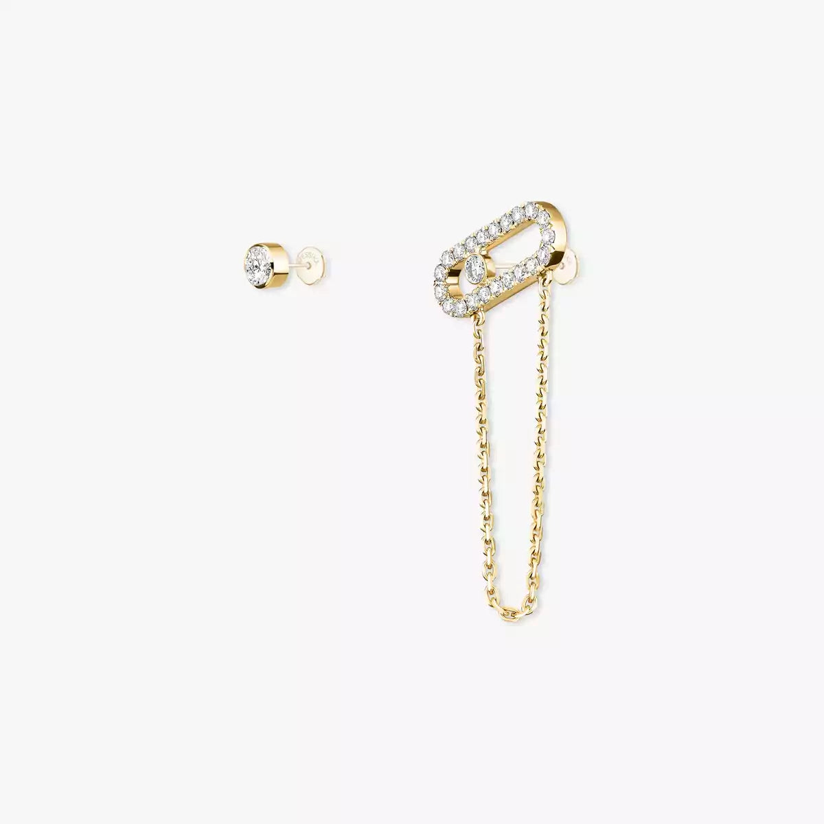 [Rosla]Move Uno Diamond Earrings