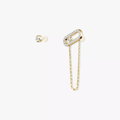 [Rosla]Move Uno Diamond Earrings