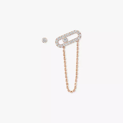 [Rosla]Move Uno Diamond Earrings
