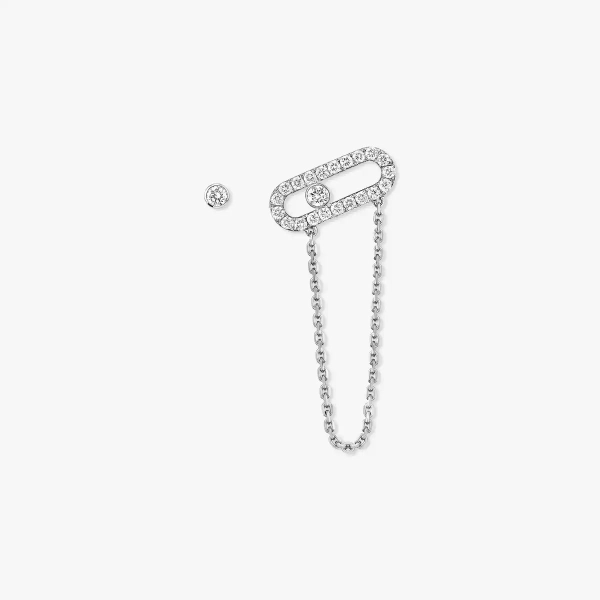 [Rosla]Move Uno Diamond Earrings