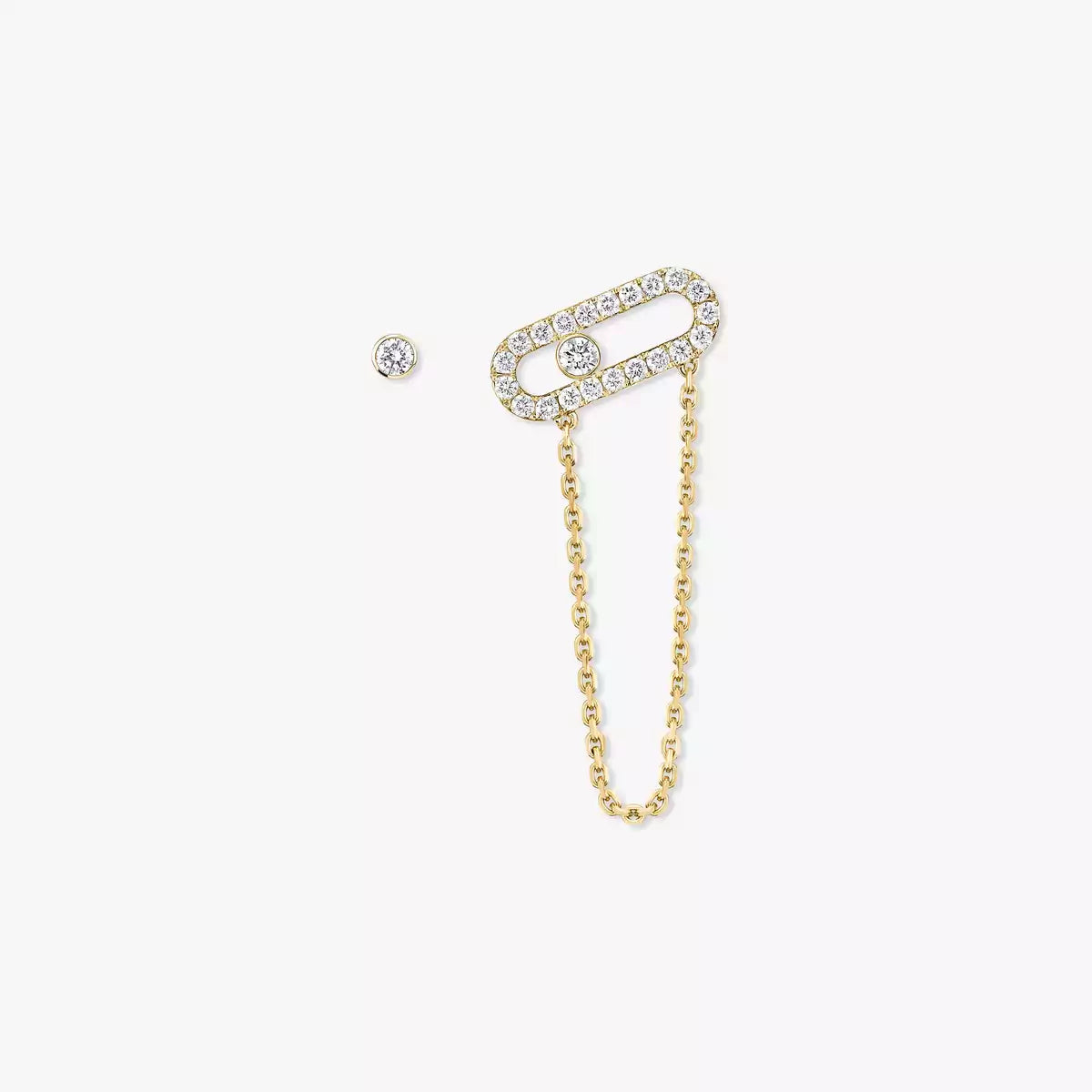 [Rosla]Move Uno Diamond Earrings
