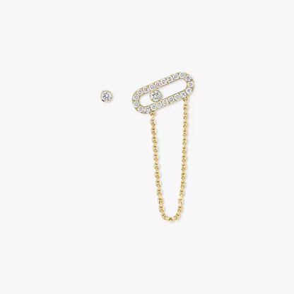 [Rosla]Move Uno Diamond Earrings