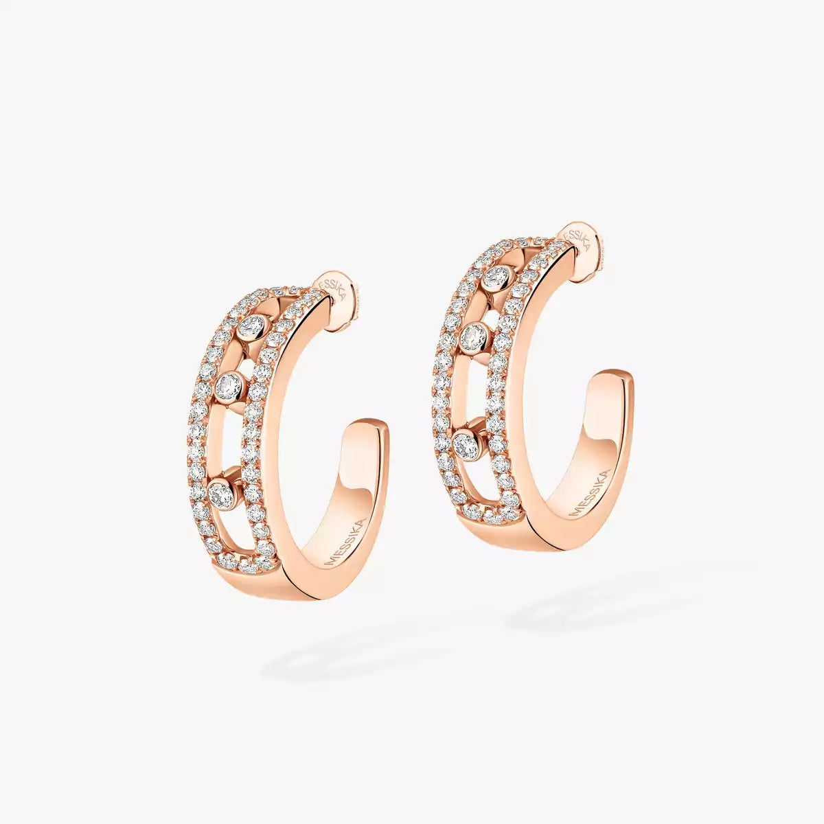 [Rosla]Diamond Pave_ Hoop Earrings Move