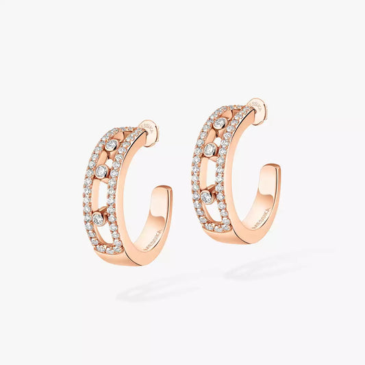 [Rosla]Diamond Pave_ Hoop Earrings Move