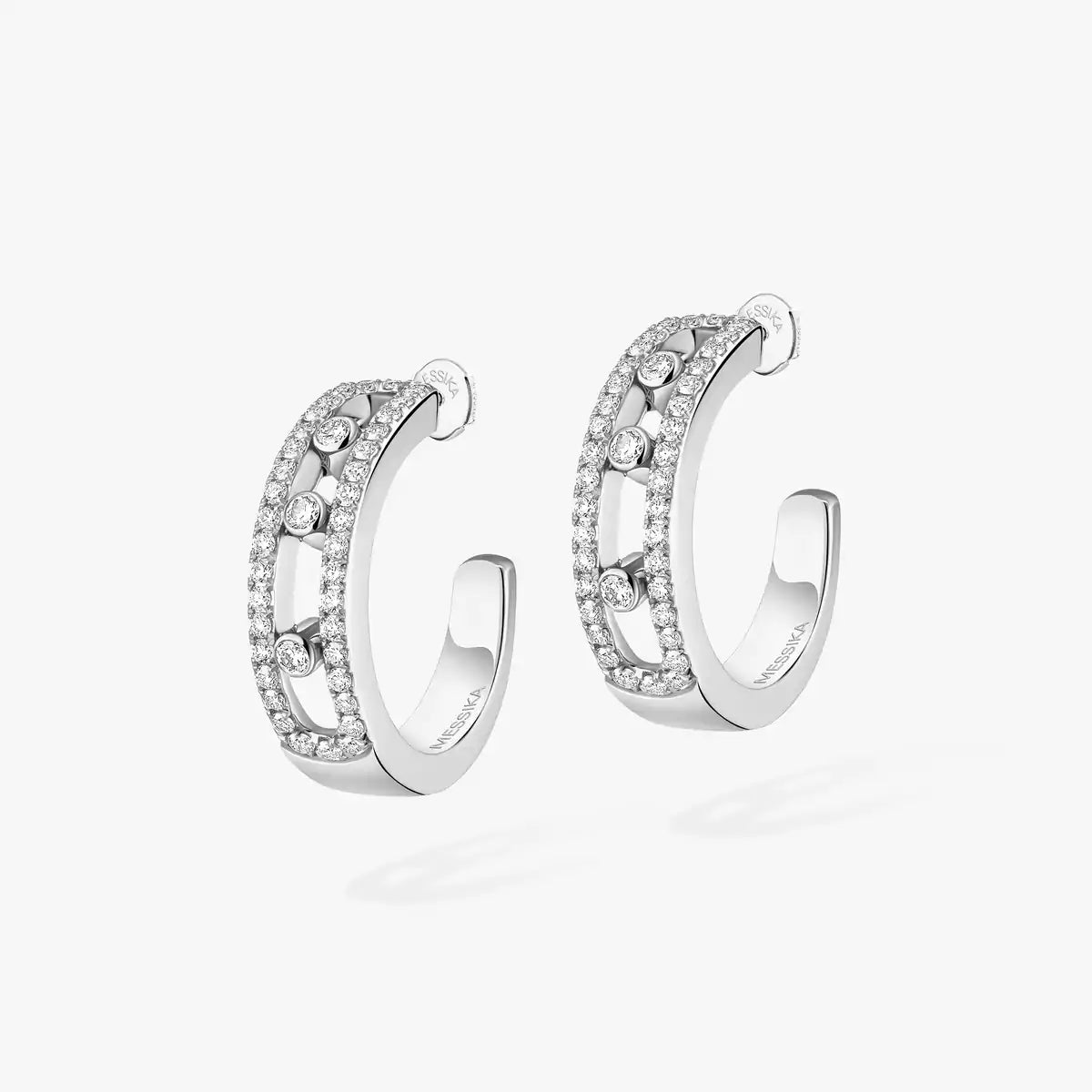 [Rosla]Diamond Pave_ Hoop Earrings Move