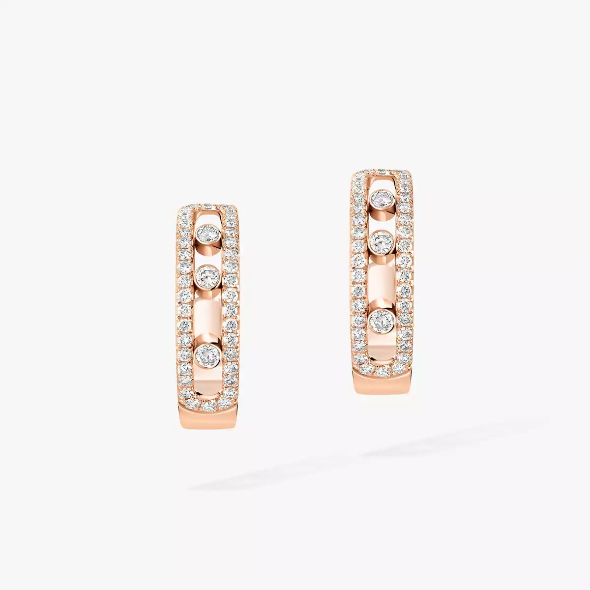 [Rosla]Diamond Pave_ Hoop Earrings Move