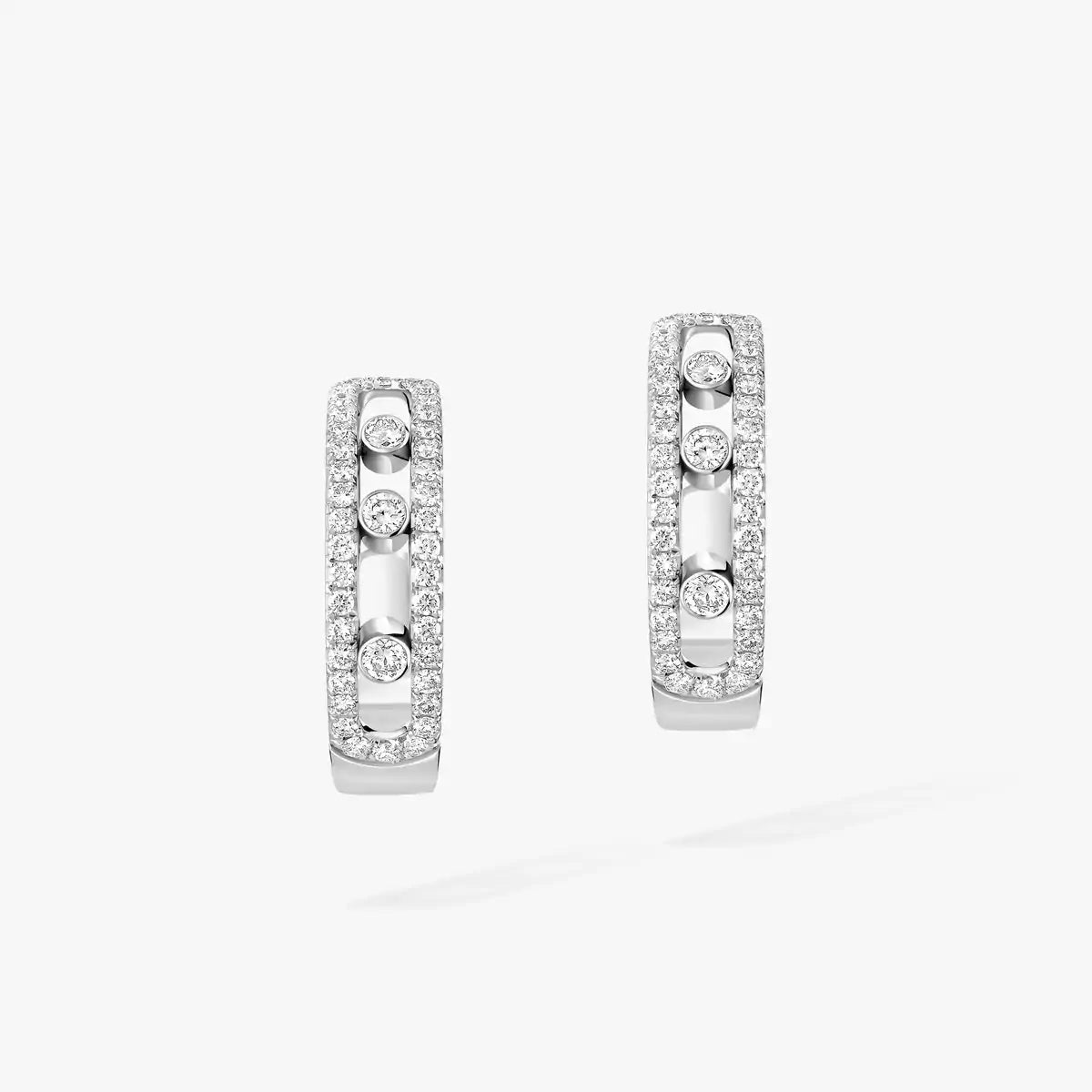 [Rosla]Diamond Pave_ Hoop Earrings Move