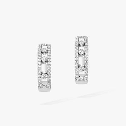 [Rosla]Diamond Pave_ Hoop Earrings Move