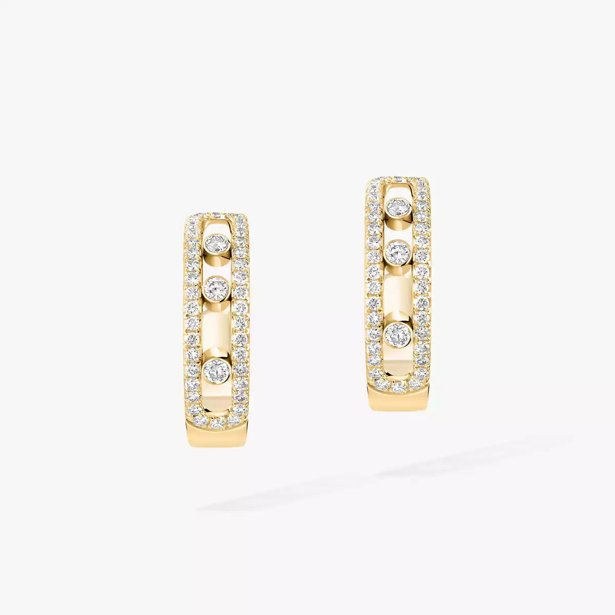 [Rosla]Diamond Pave_ Hoop Earrings Move