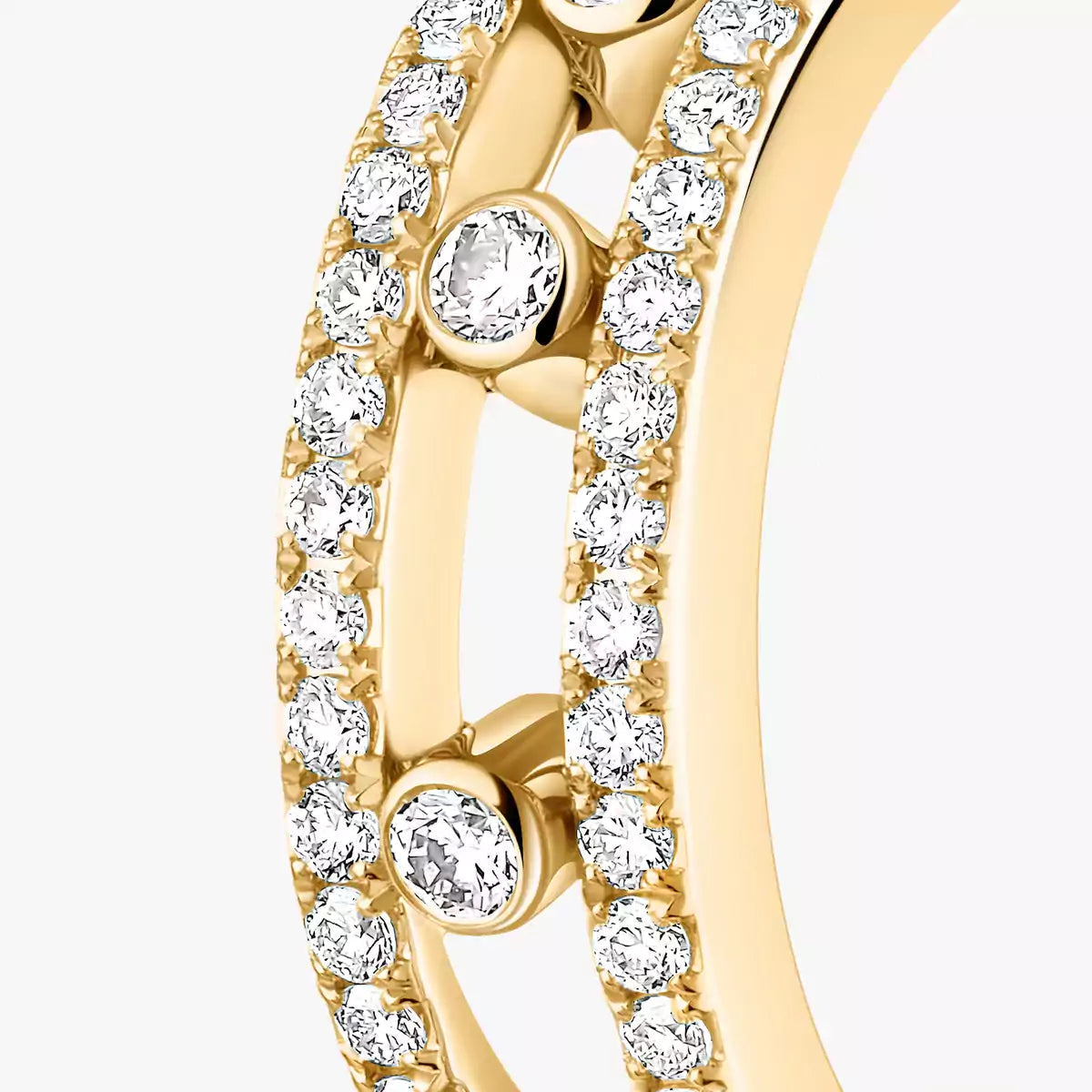 [Rosla]Diamond Pave_ Hoop Earrings Move