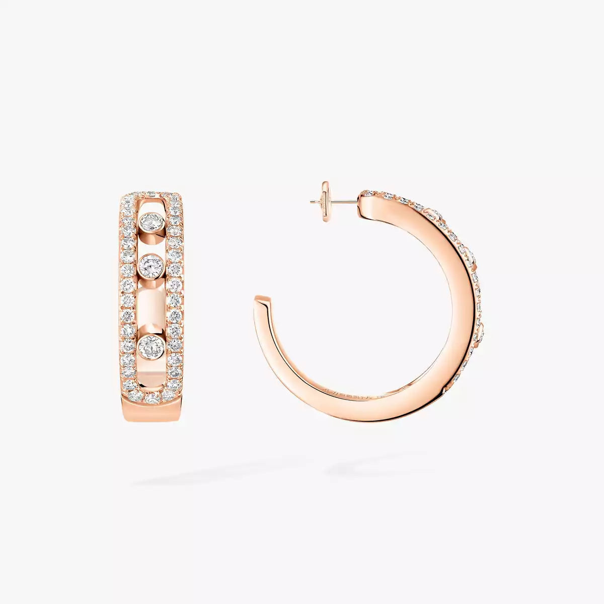 [Rosla]Diamond Pave_ Hoop Earrings Move