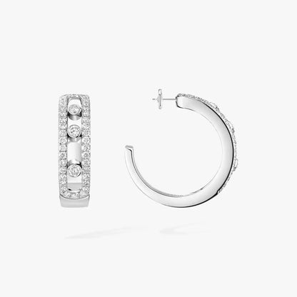 [Rosla]Diamond Pave_ Hoop Earrings Move