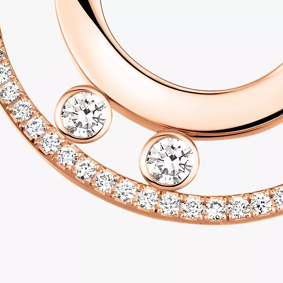 [Rosla]Move Romane Small Diamond Hoop Earrings