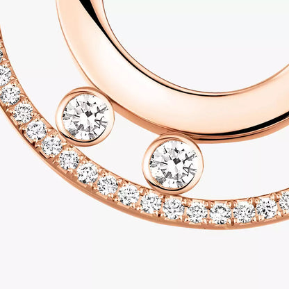 [Rosla]Move Romane Small Diamond Hoop Earrings