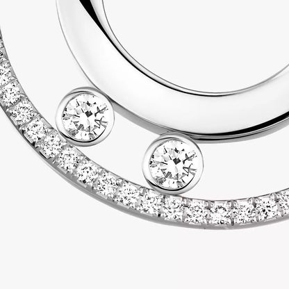 [Rosla]Move Romane Small Diamond Hoop Earrings