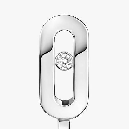 [Rosla]Diamond Mini Hoop Earrings Move Classique