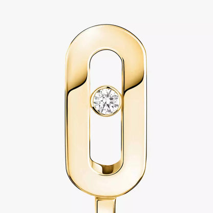 [Rosla]Diamond Mini Hoop Earrings Move Classique