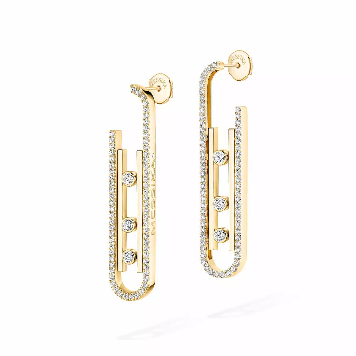 [Rosla]Diamond Pendant Earrings Move 10Th