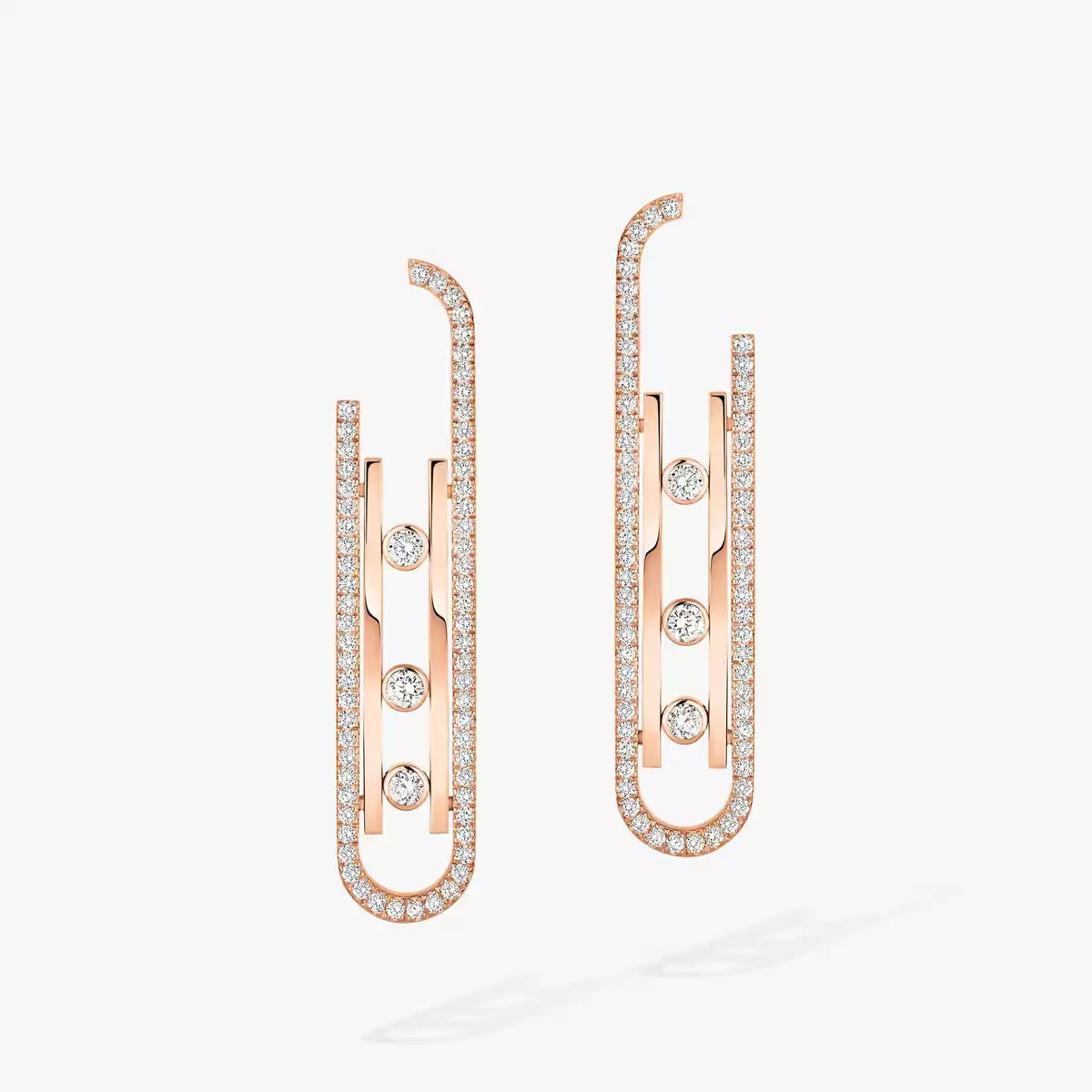 [Rosla]Diamond Pendant Earrings Move 10Th