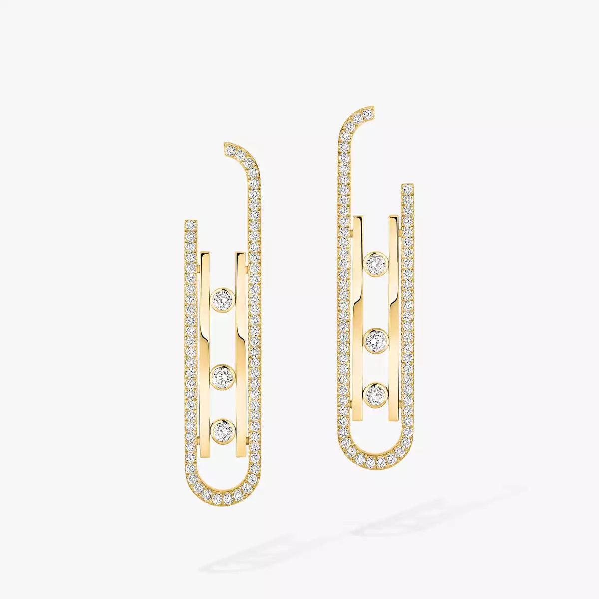 [Rosla]Diamond Pendant Earrings Move 10Th