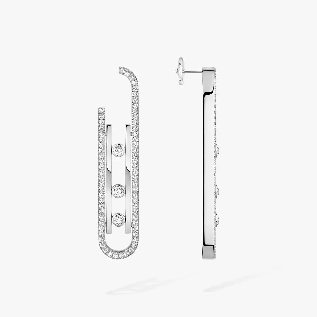 [Rosla]Diamond Pendant Earrings Move 10Th