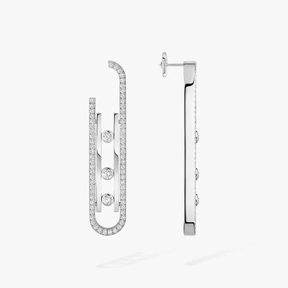 [Rosla]Diamond Pendant Earrings Move 10Th