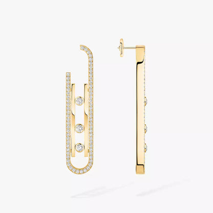 [Rosla]Diamond Pendant Earrings Move 10Th