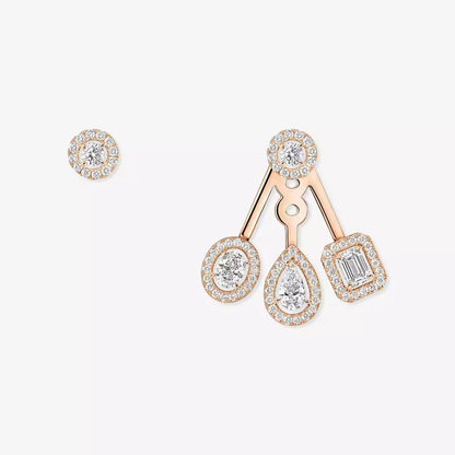 [Rosla] My Twin Trio  Diamond Earrings