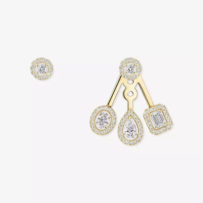 [Rosla] My Twin Trio  Diamond Earrings