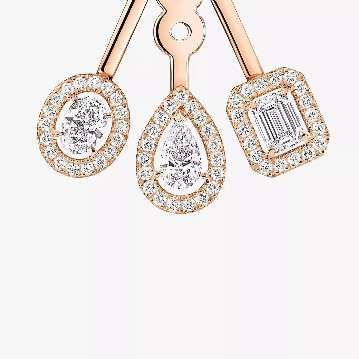 [Rosla] My Twin Trio  Diamond Earrings
