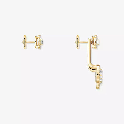 [Rosla] My Twin Trio  Diamond Earrings