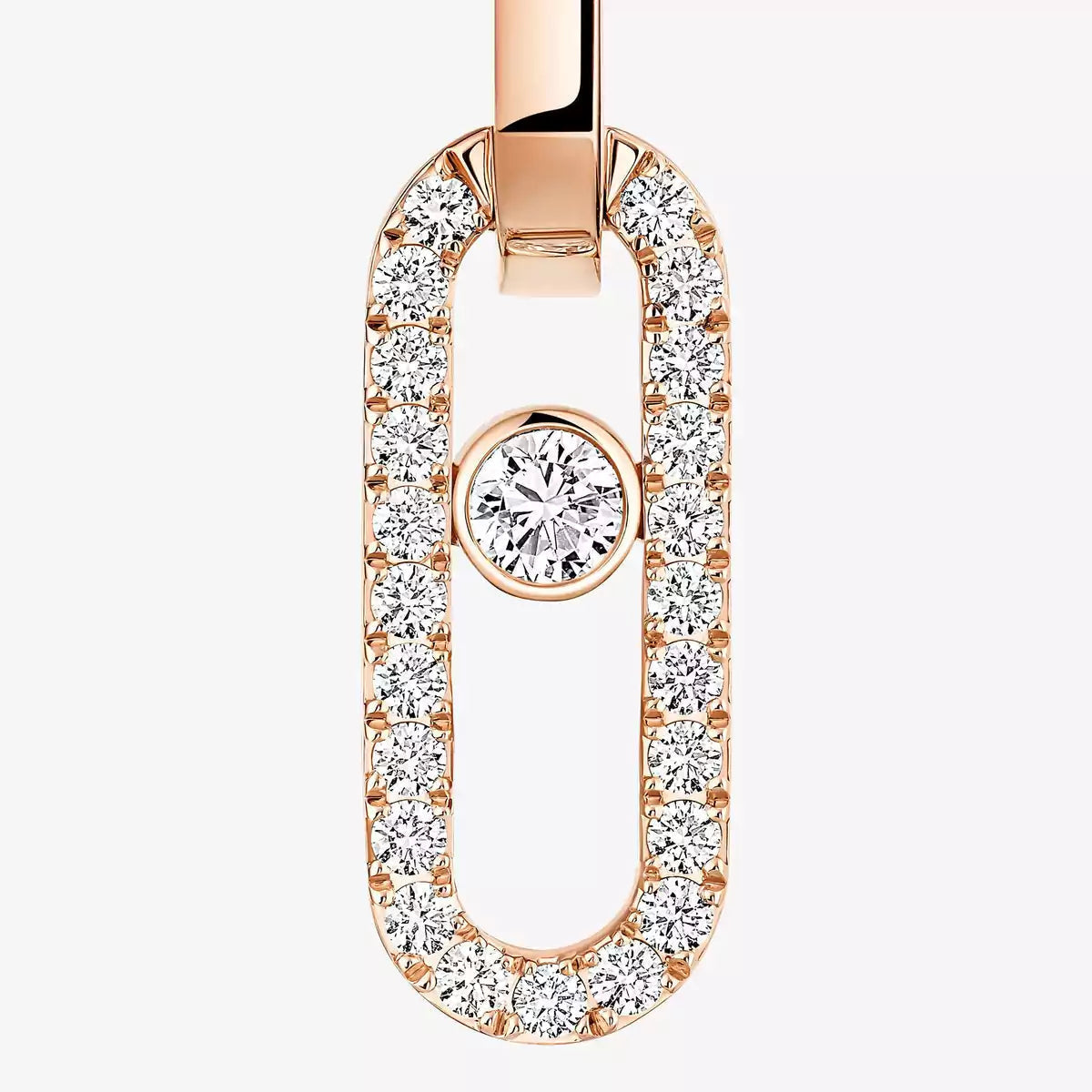 [Rosla]Move Link Diamond Earrings