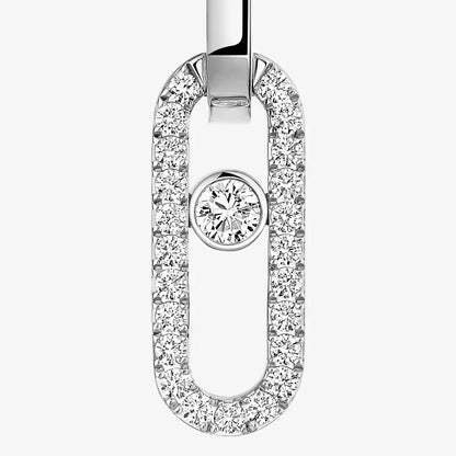 [Rosla]Move Link Diamond Earrings