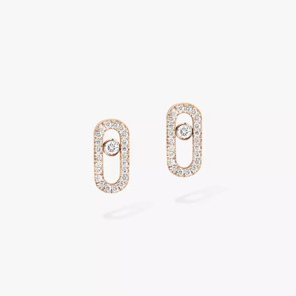 [Rosla]Move Uno Diamond Earrings