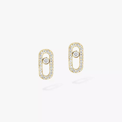 [Rosla]Move Uno Diamond Earrings