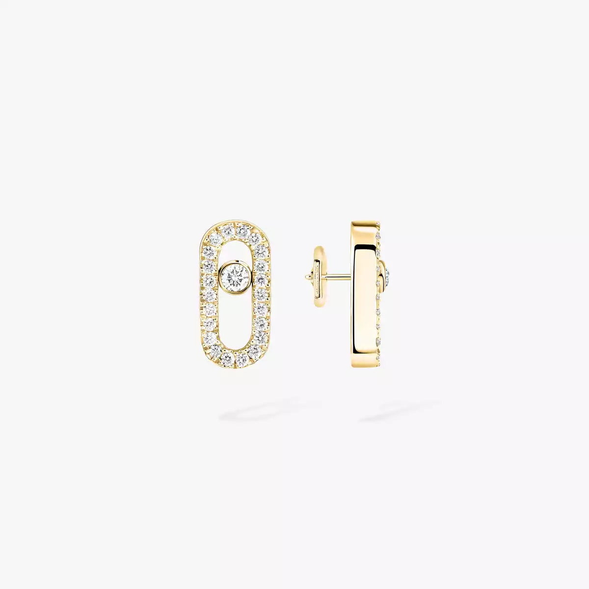 [Rosla]Move Uno Diamond Earrings