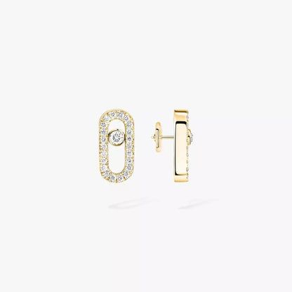 [Rosla]Move Uno Diamond Earrings