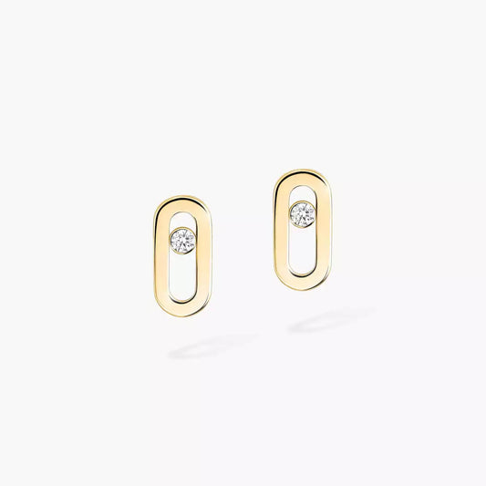 [Rosla]Move Uno Diamond Stud Earrings