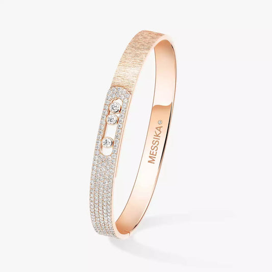 [Rosla]Move Noa Ciselé half pavé bangle