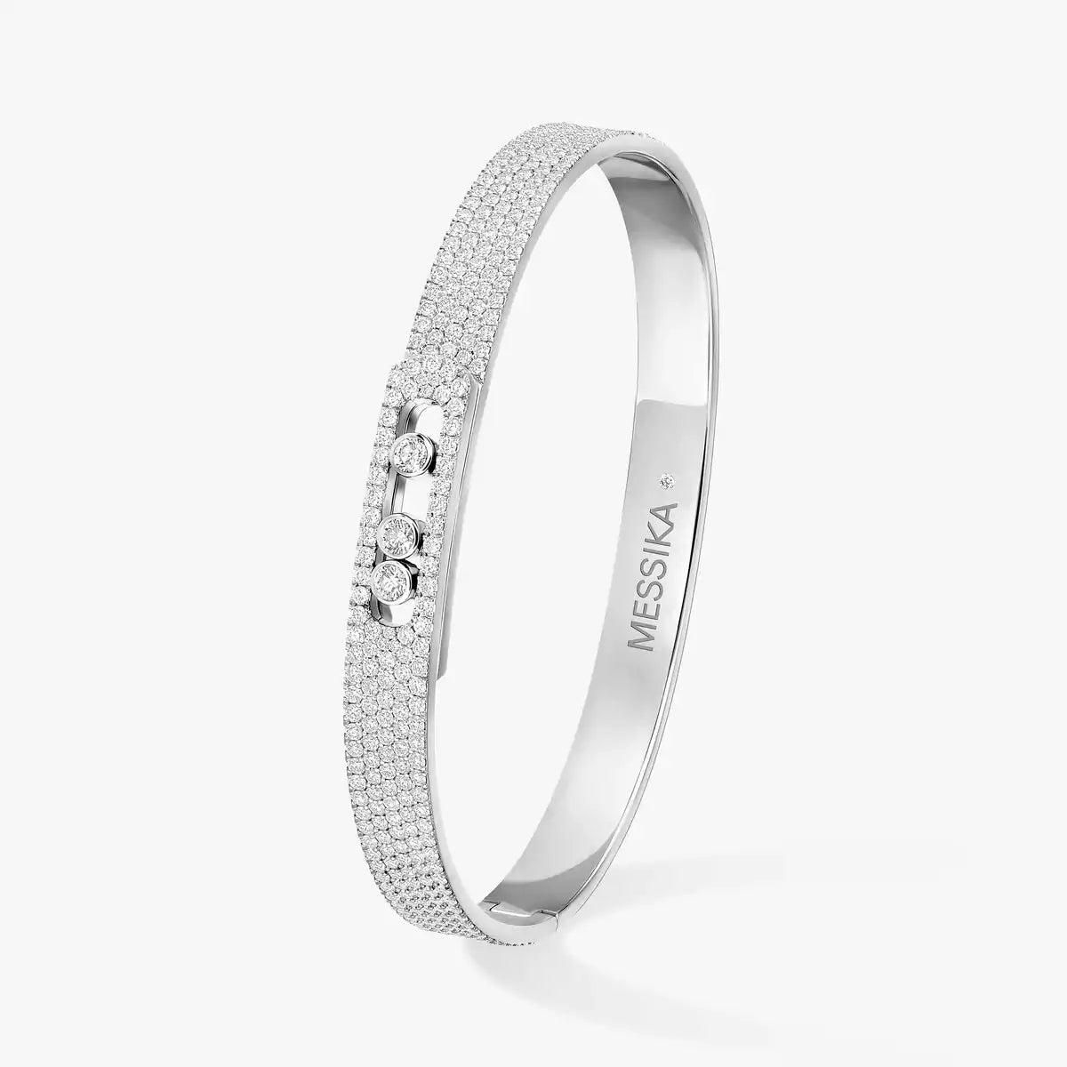 [Rosla]Move Noa Full Pavé Diamond Bangle Bracelet