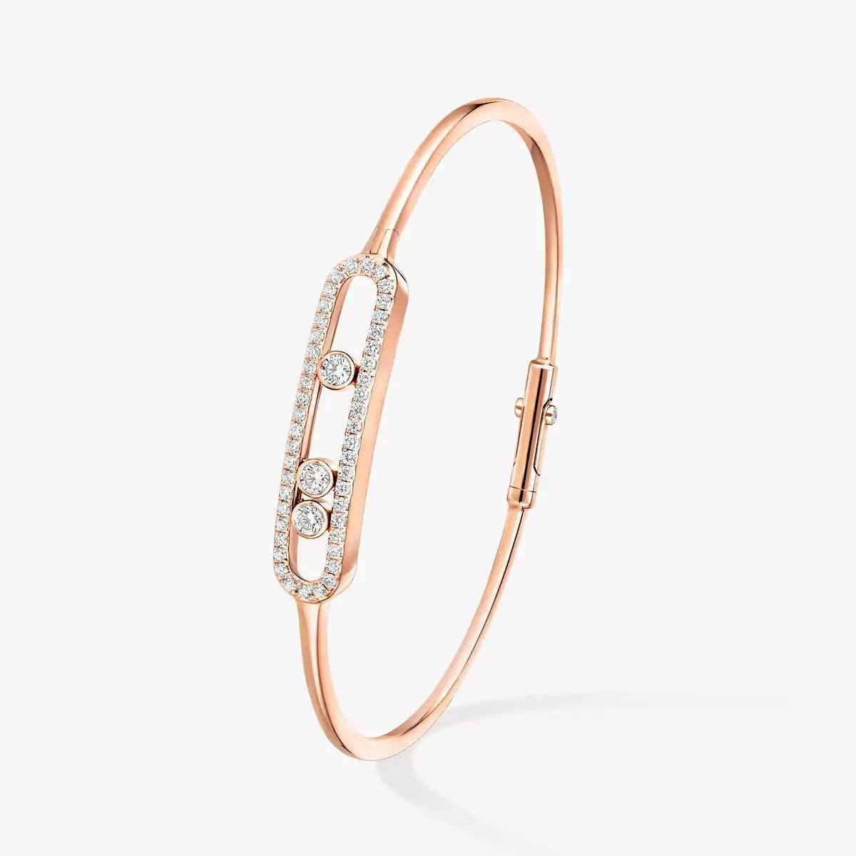 [Rosla]Move Pavé Diamond Bangle Bracelet M