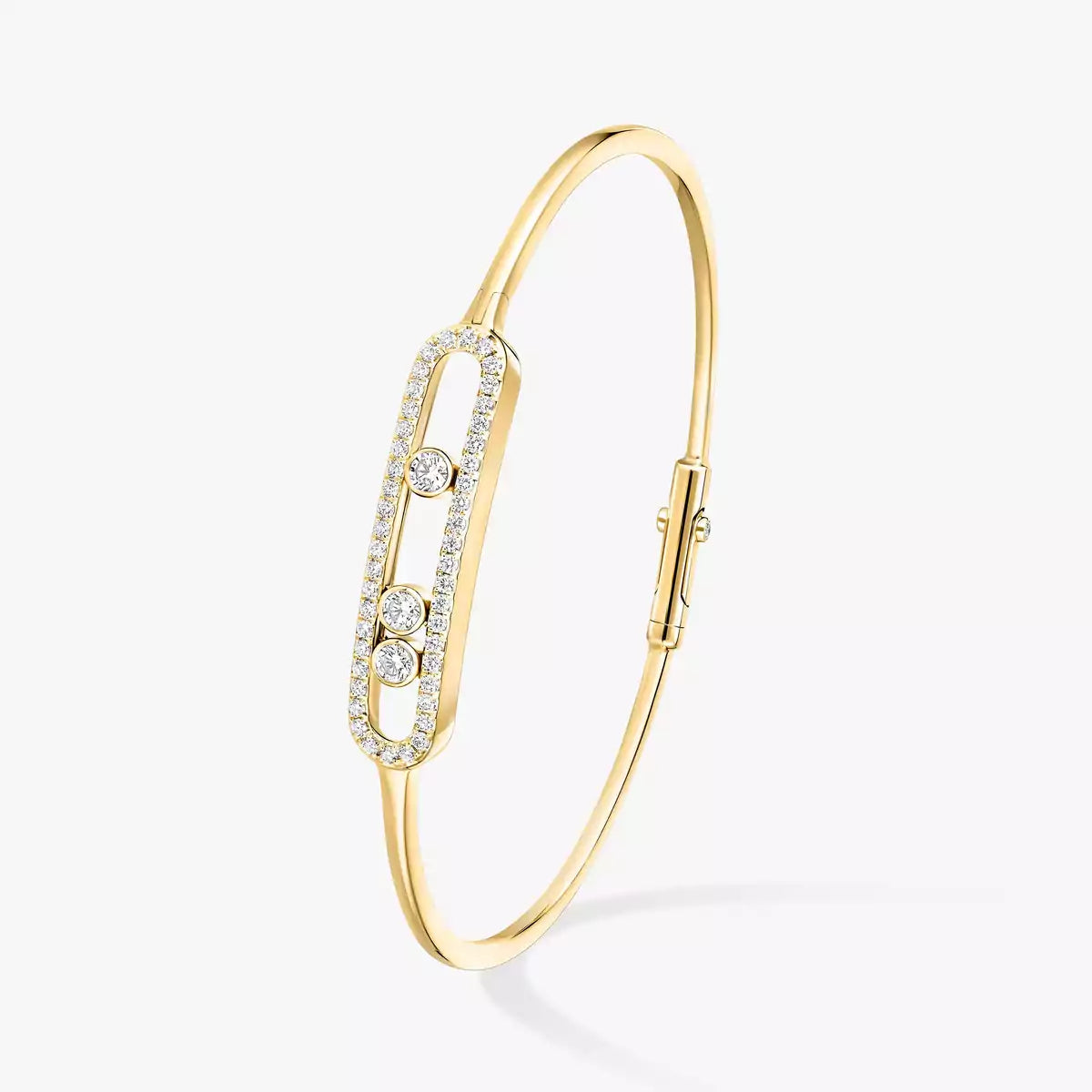 [Rosla]Move Pavé Diamond Bangle Bracelet M