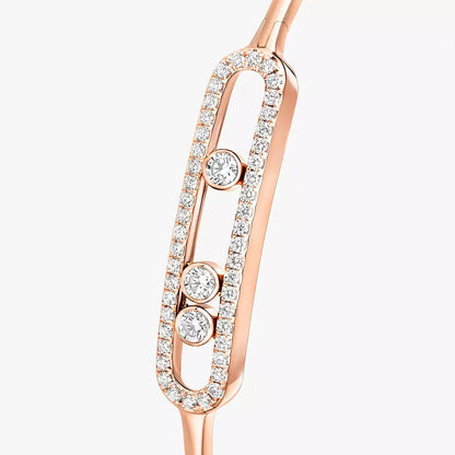 [Rosla]Move Pavé Diamond Bangle Bracelet M