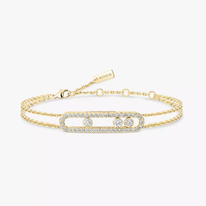 [Rosla] Move Classique pavé bracelet